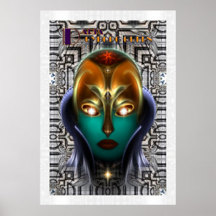 Daria Cyborg Queen Tech Archivwall Poster