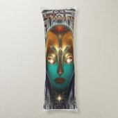 Daria Cyborg Queen Tech Body Kissen (Rückseite (Vertikal))