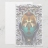 Daria Cyborg Queen Tech Briefpapier (Vorne/Hinten)