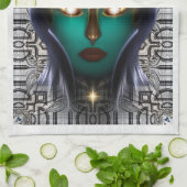 Daria Cyborg Queen Tech Küchentuch (Gefaltet)