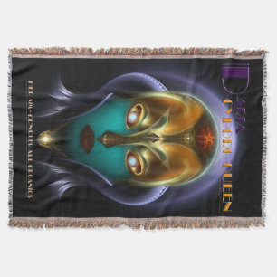 Daria Cyborg Queen Throw Blanket Decke