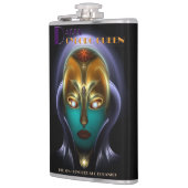 Daria Cyborg Queen Vinyl Wrapped 8oz Flask Flachmann (Links)