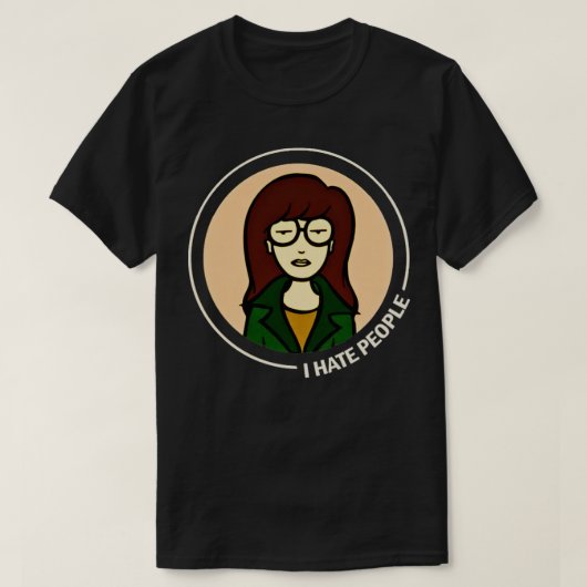 Daria Ich hasse Menschen T-Shirt (Design vorne)