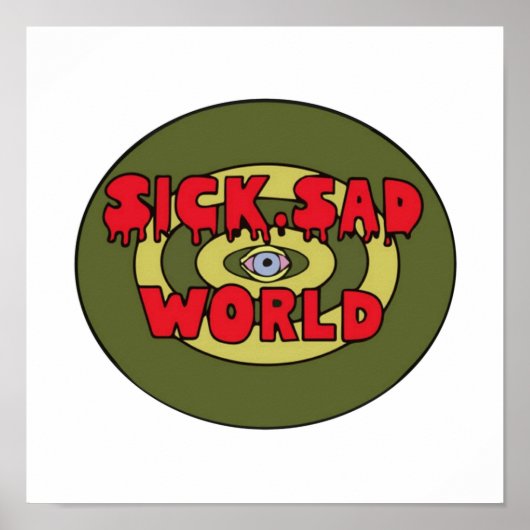 Daria kranke traurige Welt in Shirt Poster (Vorne)
