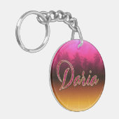 Daria Vorname Name golden pink Schlüsselanhänger (Vorderseite links)