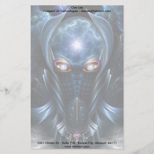 Darian Warrior Briefpapier (Vorderseite)