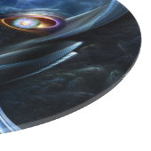 Darian Warrior Round Glass Cutting Board Schneidebrett (Ecke)