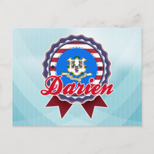 Darien, CT Postkarte