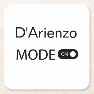 D'Arienzo-Modus lustig Tanguero Tango Tänzer Milon Rechteckiger Pappuntersetzer