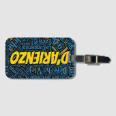 D'Arienzo Tango Word Art Gepäckanhänger (Vorderseite (Horizontal))