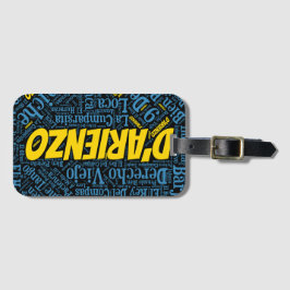 D'Arienzo Tango Word Art Gepäckanhänger