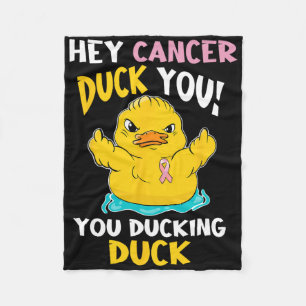Daring Duckie - Brustkrebs-Krieger Fleecedecke