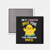 Daring Duckie - Brustkrebs-Krieger Magnet (Vorderseite/Rückseite)