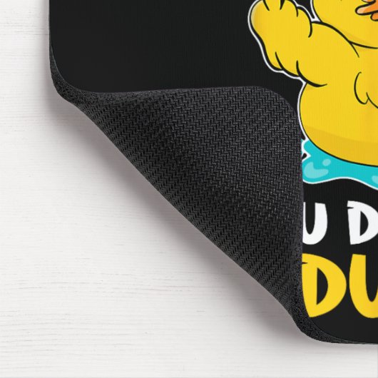Daring Duckie - Brustkrebs-Krieger Mousepad (Ecke)