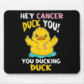 Daring Duckie - Brustkrebs-Krieger Mousepad (Vorne)