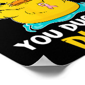 Daring Duckie - Brustkrebs-Krieger Poster (Ecke)