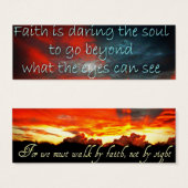 Daring Faith Visitenkarte (Vorne & Hinten)