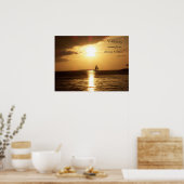 "Daring to Begin" Segelplakat Poster (Küche)