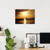 "Daring to Begin" Segelplakat Poster (Heimbüro)