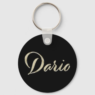 Dario-Button-Schlüsselname Schlüsselanhänger