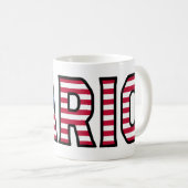 Dario Name Vorname USA styled Tasse Kaffeetasse (VorderseiteRechts)