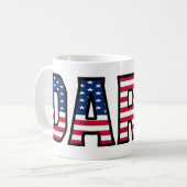Dario Name Vorname USA styled Tasse Kaffeetasse (Vorderseite Links)