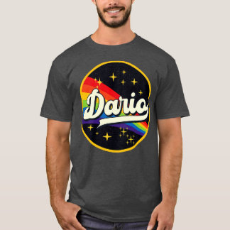 Dario Rainbow in Space Vintag Style T-Shirt