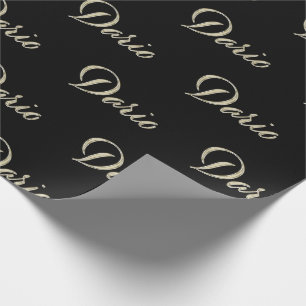 Dario Vorname Name edles Geschenkpapier Papier