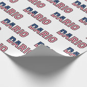 Dario Vorname Name USA US Geschenkpapier Papier (Ecke)
