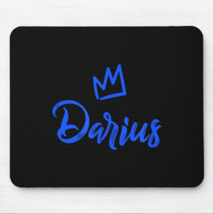 Darius der König _ Blue Crown Name für Männer gena Mousepad
