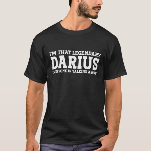 Darius Persönlicher Name Funny Darius T-Shirt (Vorderseite)