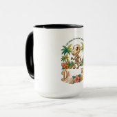 Darius Skelett Dinosaurier Langarm Tasse (Vorderseite Links)