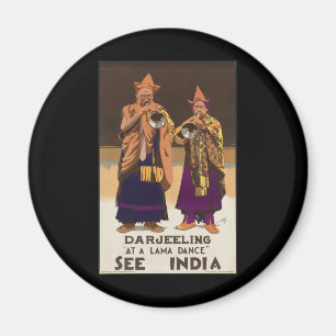 Darjeeling Bei einem Lama-Tanz Magnet