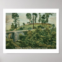 Darjeeling Himalayan Railway Vintag Postcard