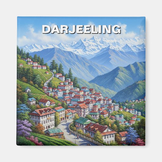 Darjeeling Indien Magnet (Vorne)