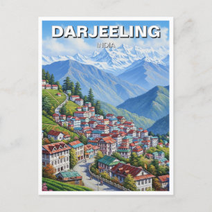 Darjeeling Indien Postkarte