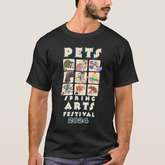 Dark 2024 T - Shirt Pets Logo auf der Vorderseite (Vorderseite)