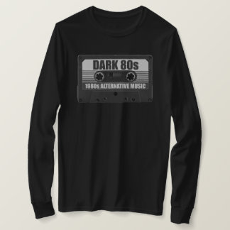 DARK 80er Cassette Tape Long Sleeve T - Shirt