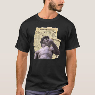 Dark Academia Ästhetik David Statue von Michelange T-Shirt