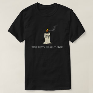 Dark Academia Ästhetik Kerzen T-Shirt