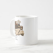 Dark Academia Ästhetik-Studientasse  Kaffeetasse (Vorderseite Links)