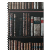 Dark Academia Ästhetische Bibliothek Notizblock (Vorderseite)