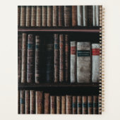 Dark Academia Ästhetische Bibliothek Planer (Rückseite)