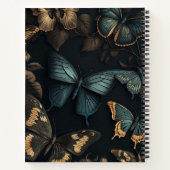 Dark Academia Ästhetische Schmetterlingsbezeichnun Notizblock (Rückseite)