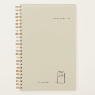 Dark Academia – Bibliotheksausweis-Illustration Planer