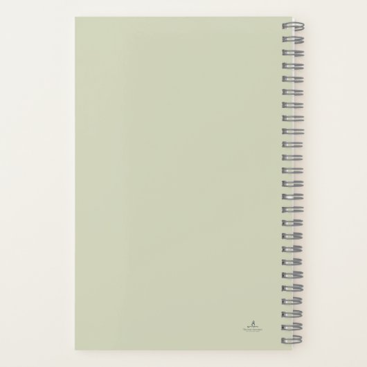 Dark Academia Botany Garden Reader Gift Notizblock (Rückseite)