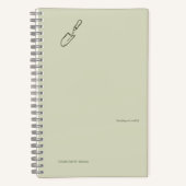 Dark Academia Botany Garden Reader Gift Notizblock (Vorderseite)