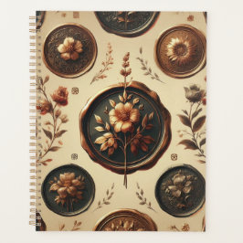 Dark Academia Briefmarke Vintag Gothic Philatelie Planer