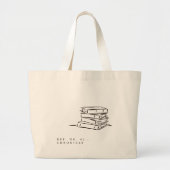 Dark Academia – Buchkunst | Geschenk für Introvert Jumbo Stoffbeutel (Vorne)