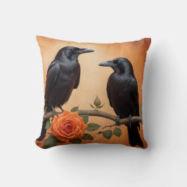 Dark Academia Crows Kissen